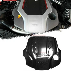 Real Carbon For Audi S4 S5 Sportback B9 A6 A7 2.9L 3.0L 2019-23 Engine Bay Cover - Picture 1 of 13