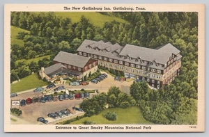 New Gatlinburg Inn in Gatlinburg Tennessee c1937 Postkarte - Bild 1 von 2