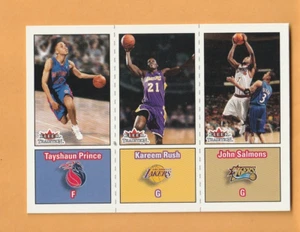 Tayshaun Prince Kareem Rush 2002-03 Fleer Tradition #284 Rookie RC 8V - Imagen 1 de 2