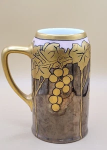Antigua piedra Art Nouveau pintada a mano de Baviera, firmada - Imagen 1 de 18