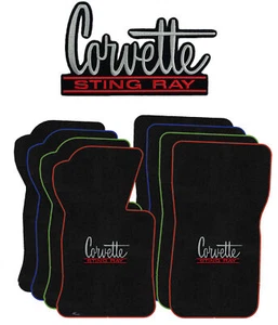 Lloyd Ultimat Front Row Carpet Floor Mat for 1963-1967 Corvette (#L1778) Black - Picture 1 of 286