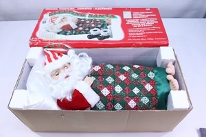 Sleeping Santa Telco MOTION-ettes of Christmas Animato Russare Funzionante con Scatola NY - Foto 1 di 14