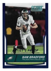 Sam Bradford 2016 Score Artist's Proof Blue #239/50 Philadelphia Eagles - Foto 1 di 2