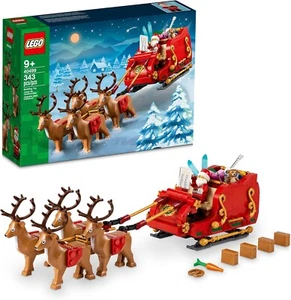 LEGO Santa’s Sleigh Christmas Toy Building Set for Kids Ages 9-13, Comes with a - Picture 1 of 6