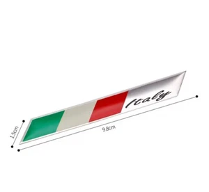 2 Pack Italian Flag Emblems Auto Stickers Car Decals Italy IT Free Shipping! - Imagen 1 de 2