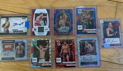 UFC Mma Card Lot Auto # Patch Forrest Griffin /188 Auto Matt Brown Disco Pantoja - Image 1 of 4