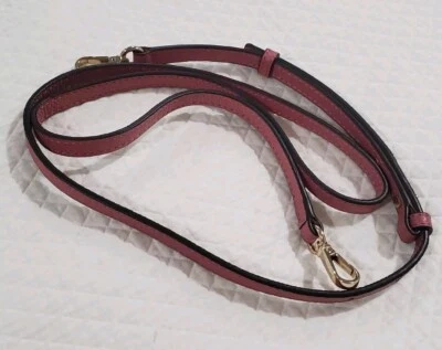 NUEVO MICHAEL KORS Malva PIEL ROSA REPUESTO BANDOLERA AJUSTABLE CORREA Foto 1 de 4