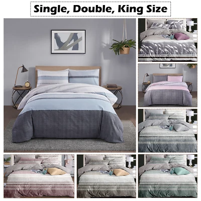 ARTS-AND-CRAFTS-WORLD-UK PRINTED DUVET COVER SET QUILT BEDDING SETS SINGLE DOUBLE KING SIZE