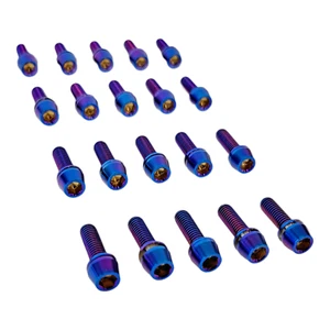 Titanium Valve Rocker Cover Bolts for Nissan Skyline RB20 RB25 RB26 RB26DETT. - Picture 1 of 14