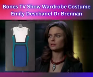 Bones TV Show Kleiderschrank Kostüm Emily Deschanel Dr Brennan Kleid (03) - Bild 1 von 7