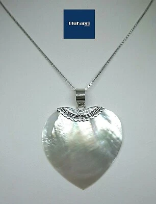 Collana Donna  in Argento 925 MERAVIGLIOSO Cuore madreperla - Immagine 1 di 4