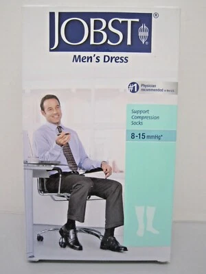Jobst Hombre Vestido 8-15 mmHg Compresión Hasta la Rodilla Calcetines Foto 1 de 3