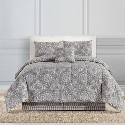 5 Piece Reversible Comforter Set Ultra Soft Duvet Insert Microfiber Comforters - Image 1 of 4