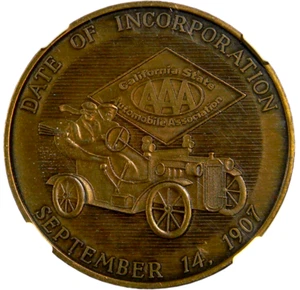 Medalla de la Asociación Automática del Estado de California 1969 NGC como nueva 68 (16-15) - Imagen 1 de 4
