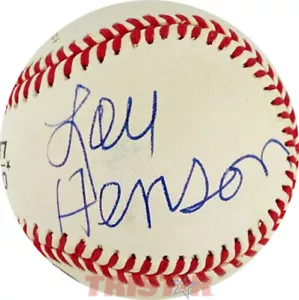 LOU HENSON SIGNED AUTOGRAPHED NL BASEBALL PSA - ILLINOIS, NEW MEXICO BASKETBALL - Picture 1 of 2