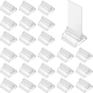 24PCS Plastis Card Stands Clear Game Card Stands Display, Game Piece Holders Pic - Picture 1 of 3