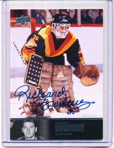 2013/14 UPPER DECK ULTIMATE COLLECTION RICHARD BRODEUR AUTO 