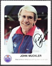 1986-87 Edmonton Oilers Red Rooster #4 John Muckler