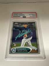 2012 Topps Chrome Hisashi Iwakuma Signed Card PSA Slabbed Auto Mariners