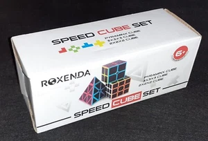 Roxenda Speed Cube Set Includes 2x2x2 3x3x3 Speed Cubes and Pyraminx Pyramid - Picture 1 of 9