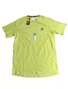 Camisa Carhartt Force Calce Relajado Peso Medio Mangas Cortas L Alta Amarillo Brillante - Imagen 1 de 11