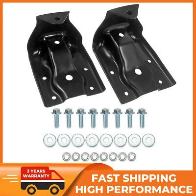 2pcs Rear Leaf Spring Hanger Shackle Bracket Kit for Chevy Silverado GMC Sierra - Image 1 of 4