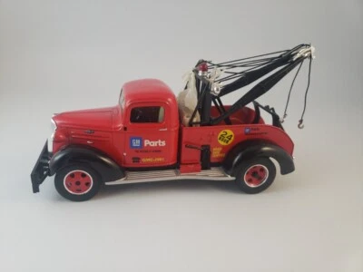 Chevrolet 1937 1ª transmisión escala 1/30 grúa GM piezas rojo fundido a presión regalo Foto 1 de 4