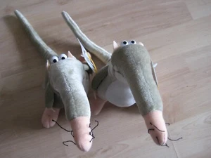 2x Günter der Nasenbär Plüschtier  Plüsch Stofftier Vintage 90er mit Etikett - Bild 1 von 11