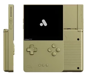 Analogue Pocket Gameboy Game Boy Handheld Video Console Limited Gold + Case - Picture 1 of 6