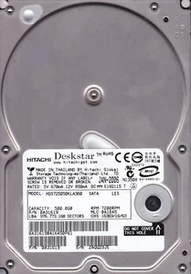 FOR DATA RECOVERY HDS725050KLA360 MLC: BA1645 3.5" SATA BAD SECTOR 5119 - Picture 1 of 2