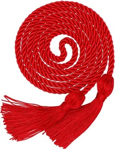 Graduation Honor Cord Red Yarn Honor Cord with Tassel 67" Long for Graduation... - Picture 1 of 7