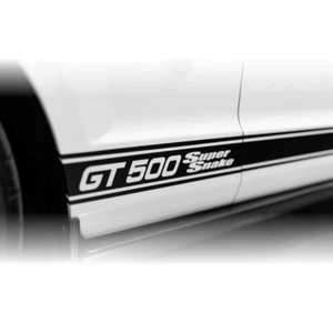 Ford Mustang estilo de fábrica GT 500 Super Snake Rocker rayas todos los años hasta 2015 - Imagen 1 de 9