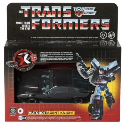 Transformers Knight Rider x Transformers Autobot Agent Knight Action Figure New - Image 1 of 4