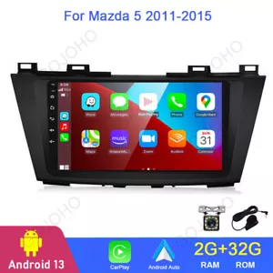 Car Stereo Radio For Mazda 5 2011-2015 Android 13 GPS Navi Wifi BT Apple Carplay - Foto 1 di 19