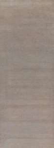 Vegetable Dye Taupe Wool Gabbeh Hand-made Contemporary Runner Rug 3' 0" x10' 1" - Picture 1 of 15