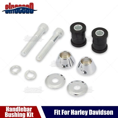 Bujes elevadores de manillar con kit de cono de perno para Harley Sportster Softail Dyna 1973+ Foto 1 de 4