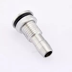 1pz Nippli Acqua Alluminio L25mm M8 Filettatura Rc Ugelli Carburante Barca per Tubi 4X7mm - Foto 1 di 4