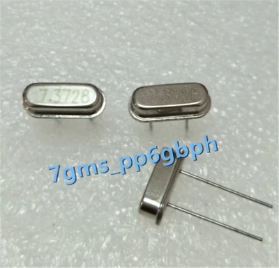 1 PCS NEW Quartz crystal with two feet 7.3728M HC-49S passive clock crystal - Image 1 of 2