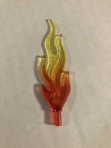 LEGO Translucent Clear Red Orange Yellow Large Flames One-Piece - Picture 1 of 4