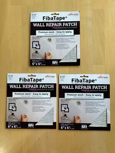 (3) Adfors Fibatape 6” x 6” Self-Adhesive Aluminum Mesh Wall Repair Patch - Picture 1 of 3