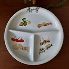 Art Decor Pillivuyt French Hors D'oeuvres Dish 3 Compartments 10" Wide 1970's