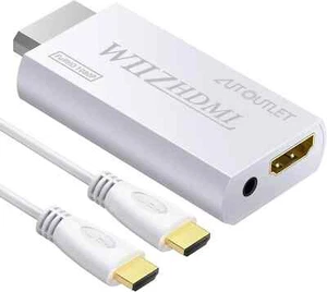 AUTOUTLET Wii HDMI Adapter Wii zu HDMI Konverter Ausgang Video Audio Adapter, mit - Bild 1 von 4