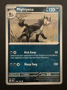 Mightyena - 106/162 - Común - SV5: Fuerzas Temporales - Juego de cartas coleccionables Pokémon - Imagen 1 de 3