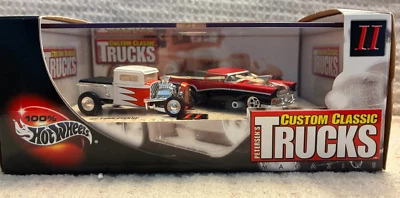 Hot Wheels Petersen's Custom Classic Trucks 2002 juego de 2 autos 1:64 Foto 1 de 4