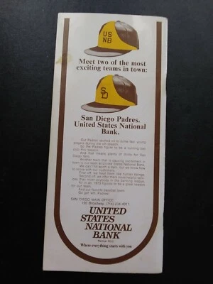 1973 San Diego Padres baseball press radio tv guide  - Image 1 of 4