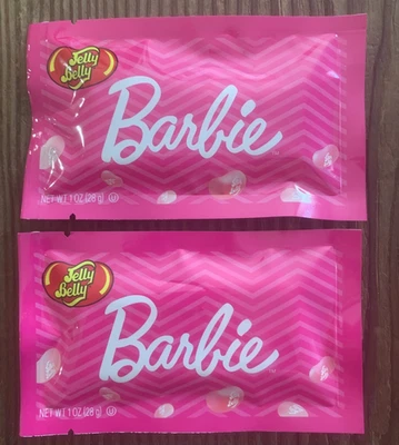 2 NEW bags Jelly Belly Jelly Beans BARBIE 1 oz/ea 5 Assorted Flavors In Each Bag - Image 1 of 4