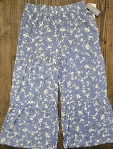 Culottes para niñas Honey & Sparkle talla XL (16) azules florales nuevos con etiquetas - Imagen 1 de 9