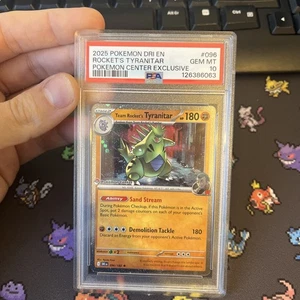 Pokemon Center Team Rocket's Tyranitar Karte 096/182 PSA 10 - Exclusive PC  - Bild 1 von 3