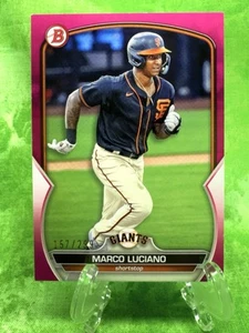 Marco Luciano /299 Fuchsia - 2023 Bowman Chrome #BP-43 San Francisco Giants - Bild 1 von 11
