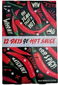 12 Days of Holiday Heat Hot Sauce Advent Calendar Christmas Countdown New - Picture 1 of 2